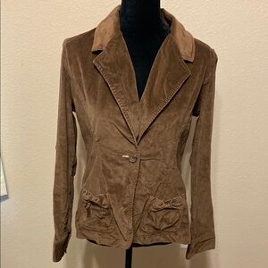 Limited Too Brown Blazer Corduroy Jacket